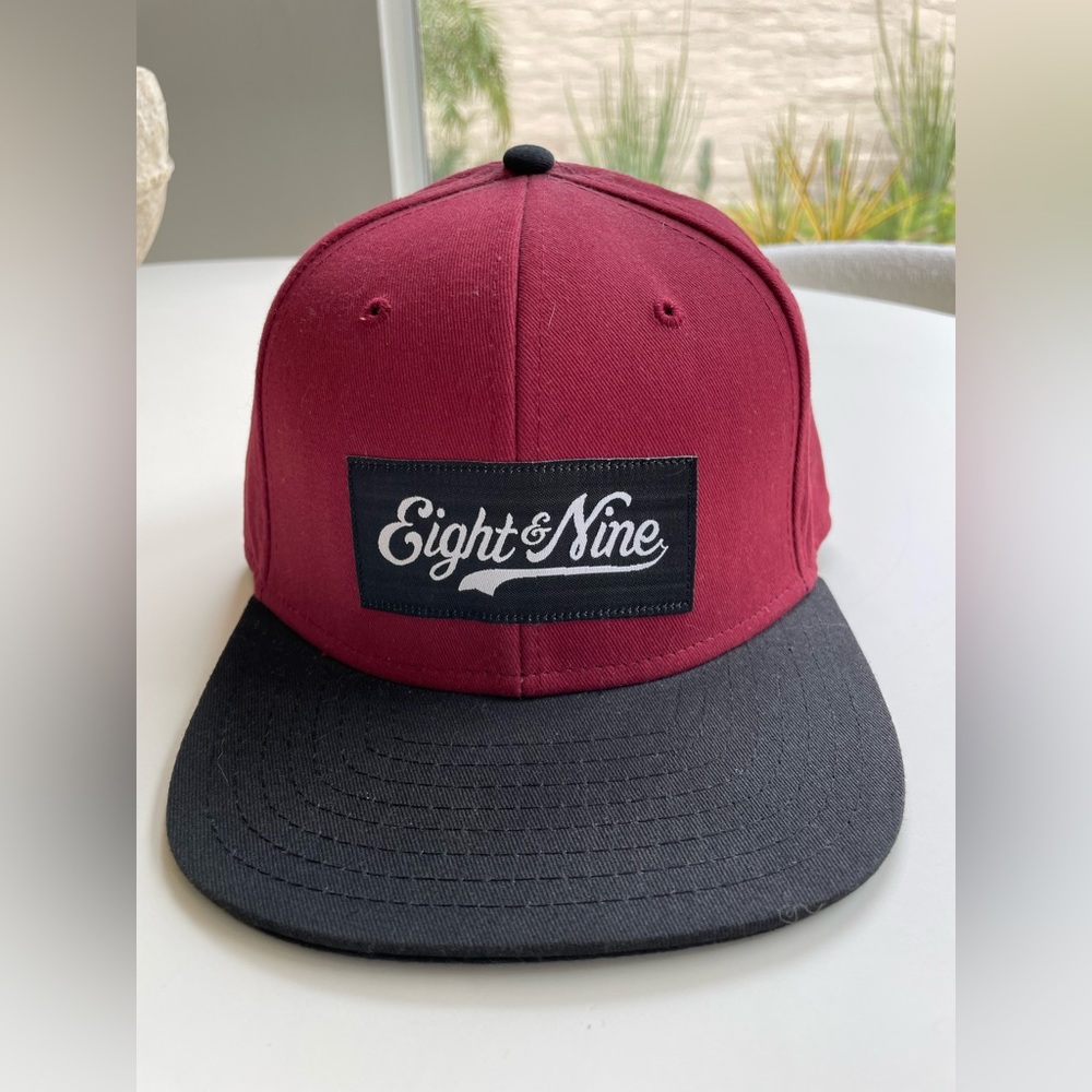 Eight and Nine strap back hat. - limited edition